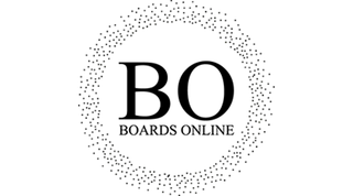 BoardsOnline logo mark on a black background