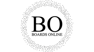 BoardsOnline logo mark on a black background