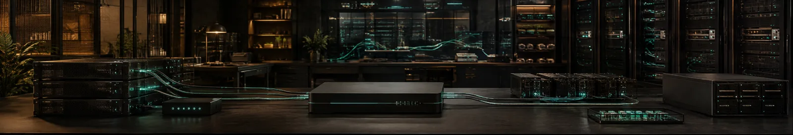 GPU racks and training pipelines that MLOps services keep running in production