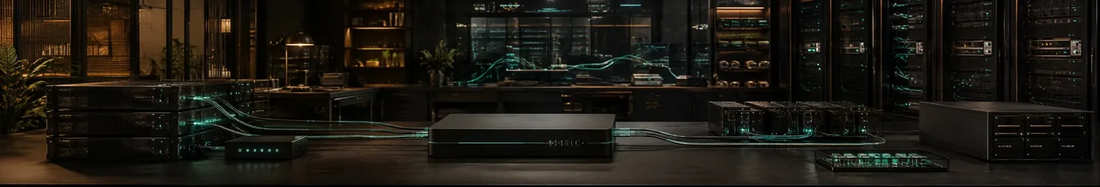 GPU racks and training pipelines that MLOps services keep running in production