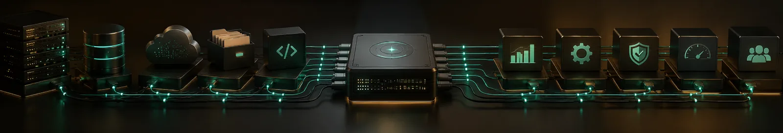 Cloud, database, code and security systems wired into one console through system integration services