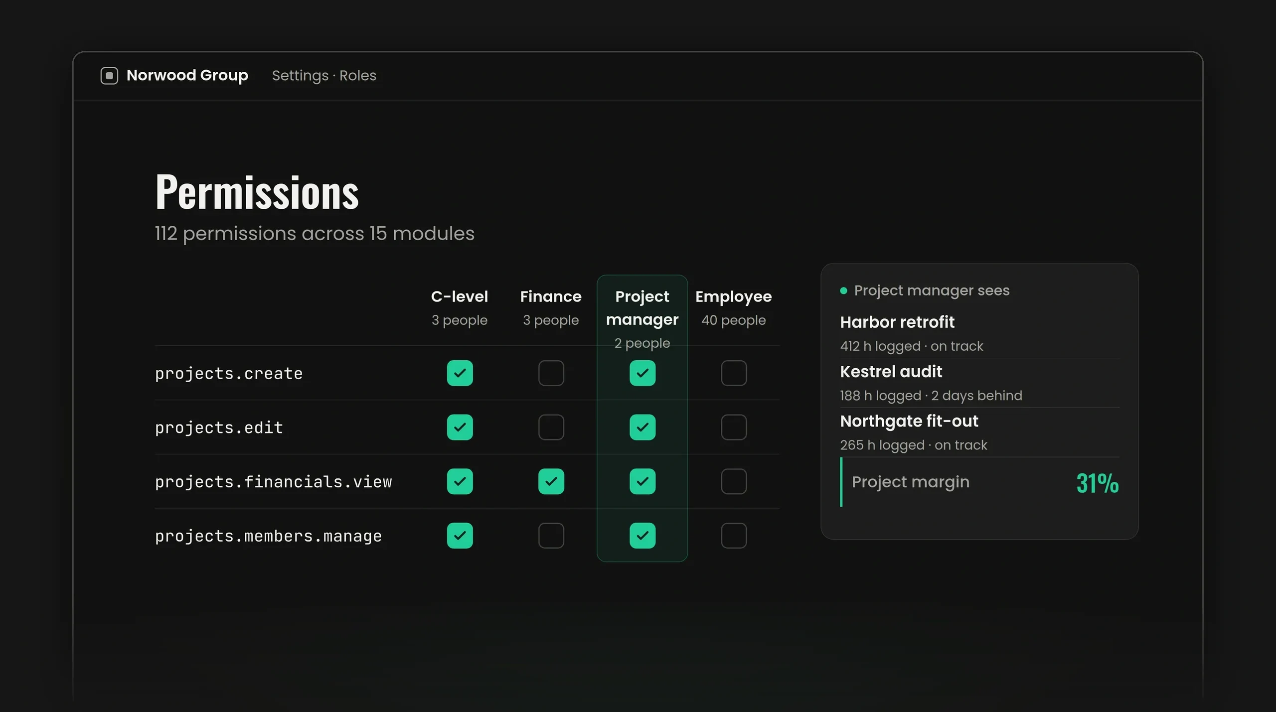 Permissions are read before the answer is built