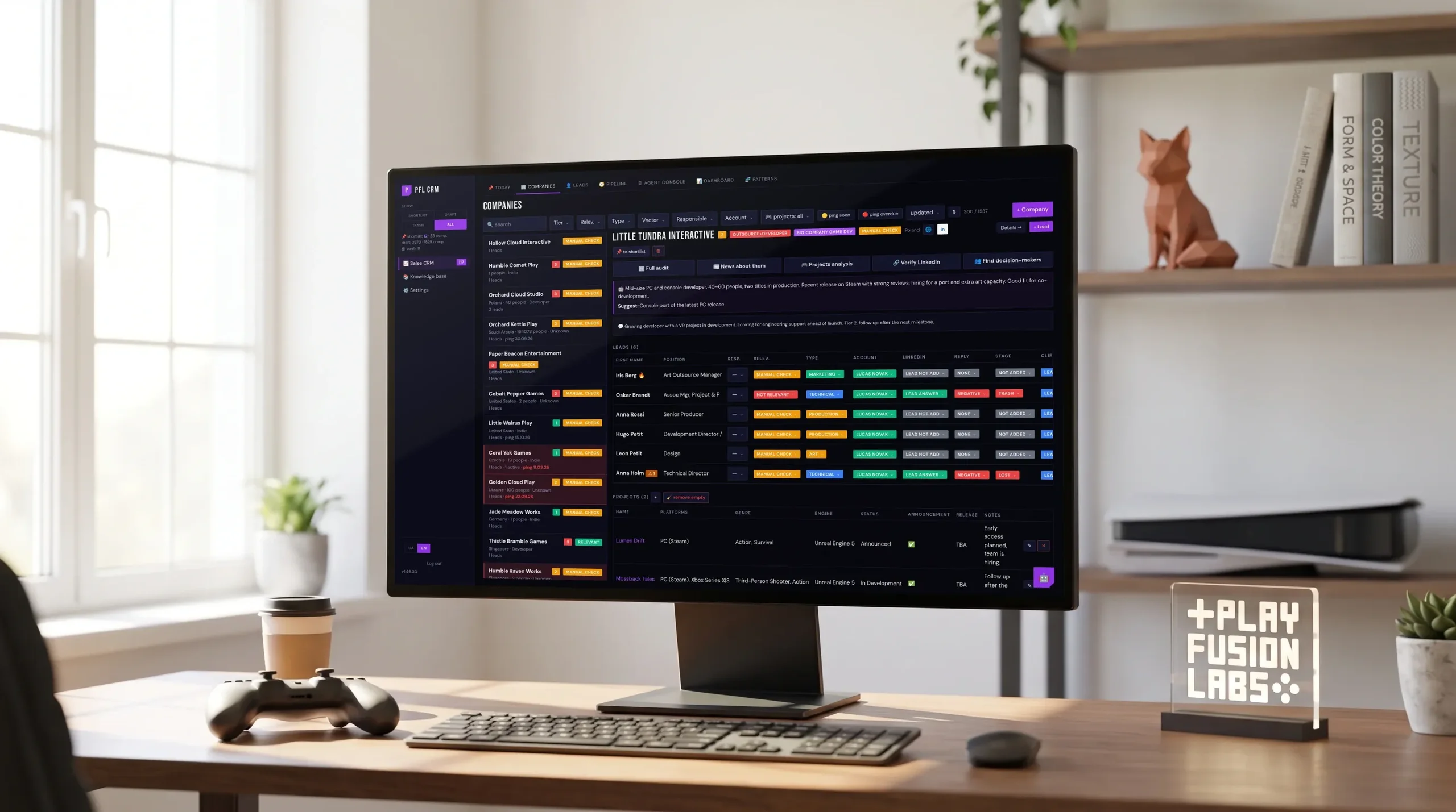 PlayFusionLabs CRM