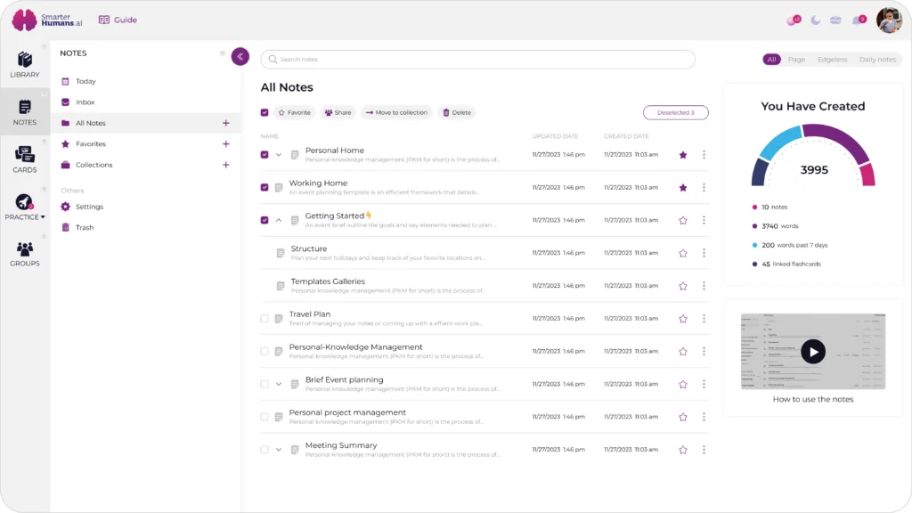 Smarter Humans platform interface screenshot 4